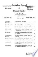 Australian Journal of French Studies