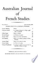 Australian Journal of French Studies