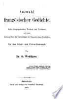 Auswahl französischer gedichte