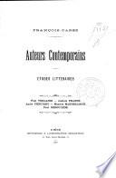 Auteurs contemporains