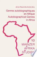 Autobiographical genres in Africa