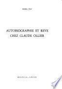Autobiographie et rêve chez Claude Ollier