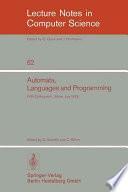 Automata, Languages and Programming