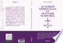 Autorité spirituelle et pouvoir temporel