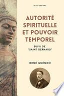 Autorité spirituelle et pouvoir temporel