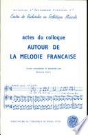 Autour de la mélodie française