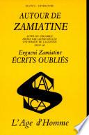 Autour de Zamiatine