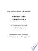 Autour des morts