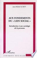 Aux fondements du lien social