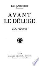 Avant le déluge