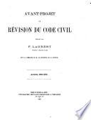 Avant-projet de révision du code civil