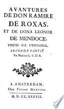 Avantures de Don Ramire de Roxas, et de Dona Leonor de Mendoce