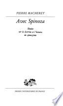 Avec Spinoza