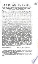 Avis Au Public, De la part des Tresoriers Generaux denommes par Sa Majeste l'Empereur & Roi, pour recueillir les Dons Patriotiquea dans la Flandre Orientale
