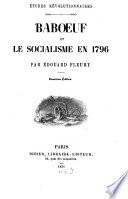 Baboeuf et le socialisme en 1796