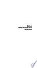Balade dans les solitudes ordinaires