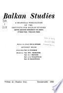 Balkan Studies