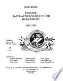 Baptêmes, paroisse Saint-Alphonse-de-Liguori, Hawkesbury, 1883-1991: A-Lall