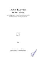 Barbey d'Aurevilly en tous genres