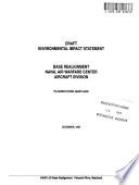 Base Realignment, Naval Air Warfare Center, Aircraft Division, Patuxent River