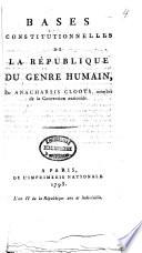 Bases constitutionnelles de la République du genre humain