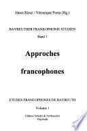 Bayreuther Frankophonie Studien