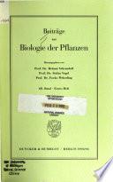 Beiträge zur Biologie der Pflanzen