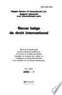 Belgian review of international law