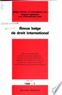 Belgian review of international law