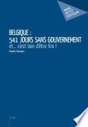 Belgique: 541 jours sans gouvernement