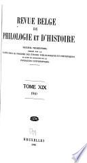 Belgisch tijdschrift voor philologie en geschiedenis