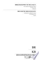 Belgische bibliographie