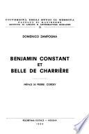 Benjamin Constant et Belle de Charrière