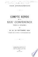 Bericht über die ... Conferenz