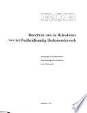 Berichten van de Rijksdienst voor het Oudheidkundig Bodemonderzoek