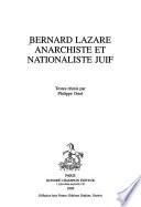 Bernard Lazare, anarchiste et nationaliste juif