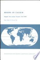 Besoins en calciumrapport d'un groupe d'experts FAO/OMS, Rome (Italie), 2330 mai 1961