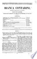 Bianca Contarini drame en cinq actes, en prose par M. Paul Foucher. Rapésenté pour la premiére fois , sur le théatre de la Porte-Saint-Martin, le 17 février 1840