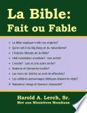 Bible: Fait ou Fable