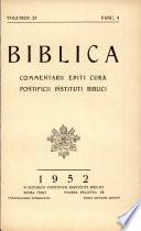 Biblica : Vol.33