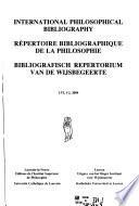 Bibliografisch Repertorium Van de Wijsbegeerte
