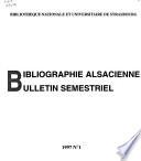 Bibliographie alsacienne