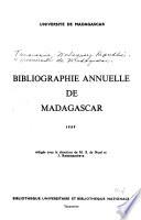 Bibliographie annuelle de Madagascar