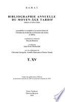 Bibliographie annuelle du moyen-âge tardif