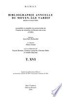 Bibliographie annuelle du Moyen Âge tardif