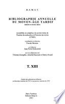 Bibliographie annuelle du Moyen Âge tardif
