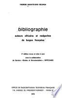 Bibliographie, auteurs africains et malgaches de langue française