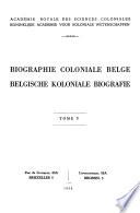 Bibliographie belge d'outre-mer
