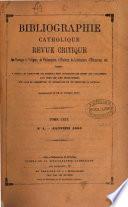 Bibliographie catholique, revue critique. Tom. 1-79 [and] Tables générales, 1864-1874