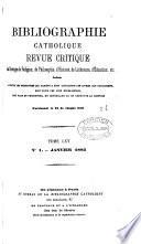 Bibliographie catholique, revue critique. Tom. 1-79 [and] Tables générales, 1864-1874